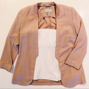 H&M blush pink business blazer